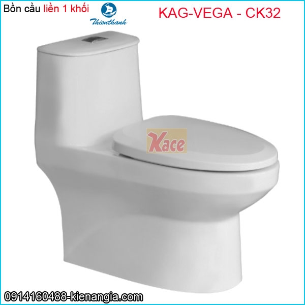 Bồn cầu liền một khối Thiên Thanh chính hãng KAG-VEGA-CK32