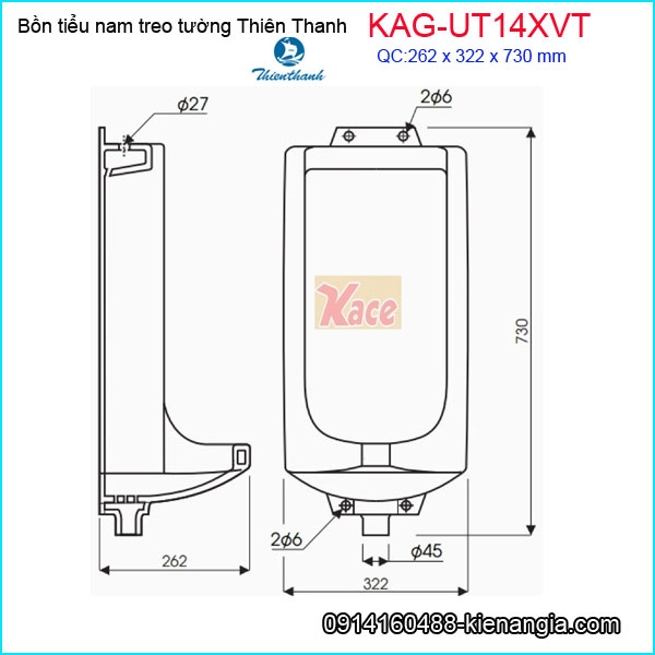 KAG-UT14XVT-Bon-tieu-nam-treo-tuong-Thien-Thanh-KAG-UT14XVT-tskt