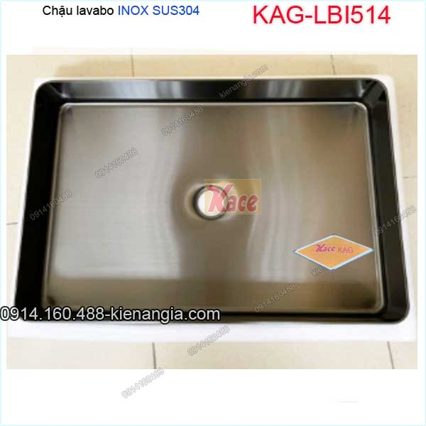 Chậu lavabo inox độc đáo KAG-LBI514