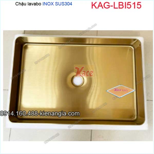 Chậu lavabo inox độc đáo KAG-LBI515