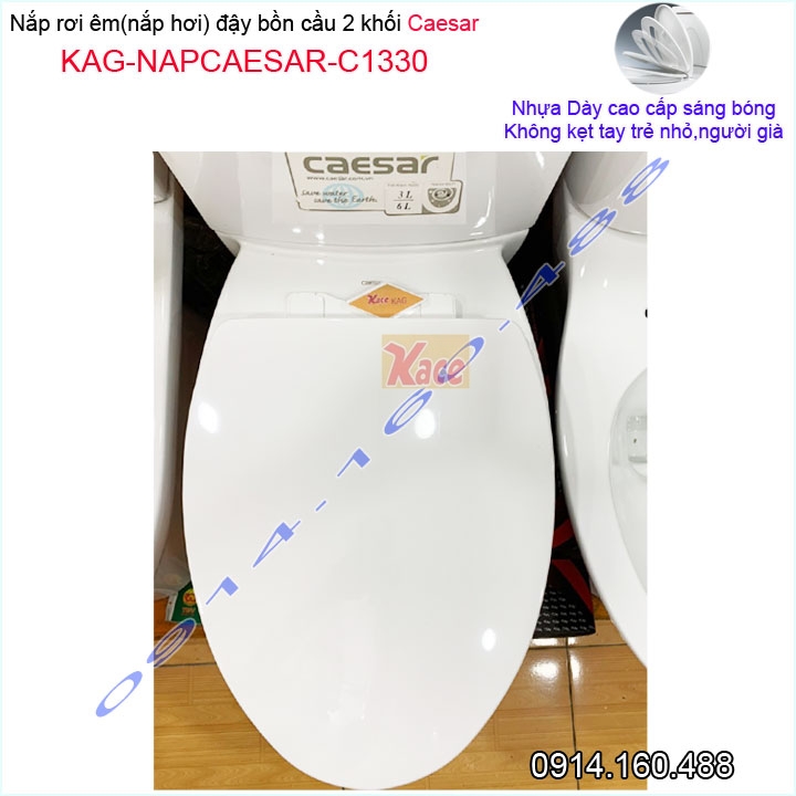 Nắp rơi êm bồn cầu 2 khối Caesar KAG-NAPCaesarC1330