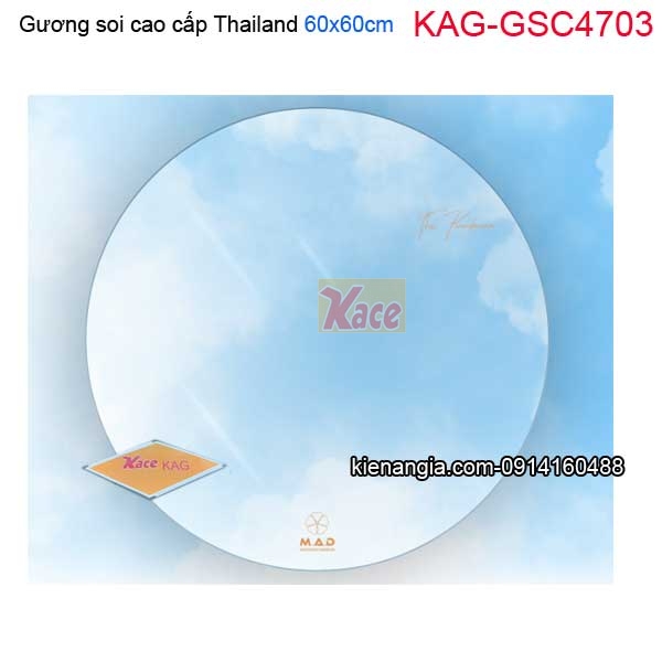 Gương soi Thailand cao cấp tròn D60cm KAG-GSC4703