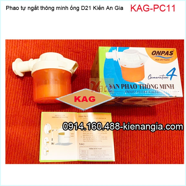 Van phao cơ thông minh bồn nước D21-KAG-PC11