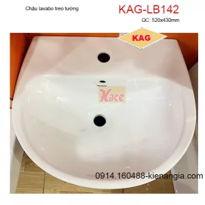 Chậu lavabo treo tường 52x42cm KAG-LB142