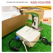 Vòi lavabo cảm ứng dùng pin và điện KAG-VCA1058