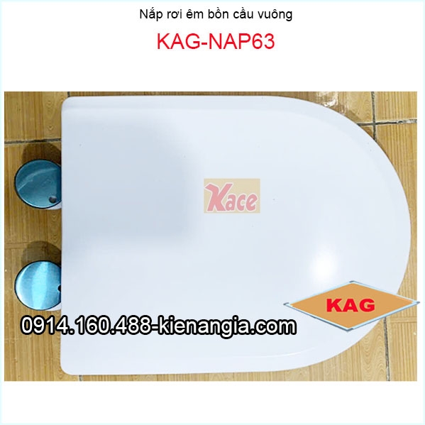 Nắp rơi êm bồn cầu vuông KAG-NAP63