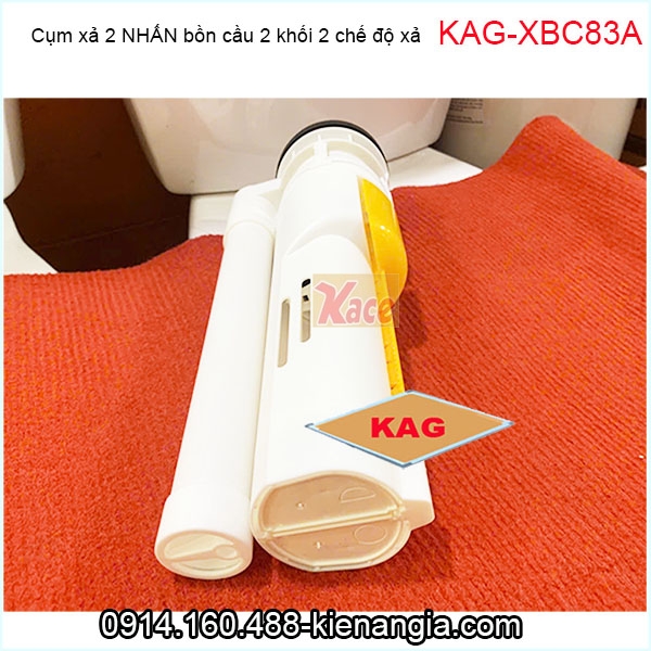 KAG-XBC83A-Cụm xả 2 nhấn bồn cầu 2 khối -KAG-XBC83A