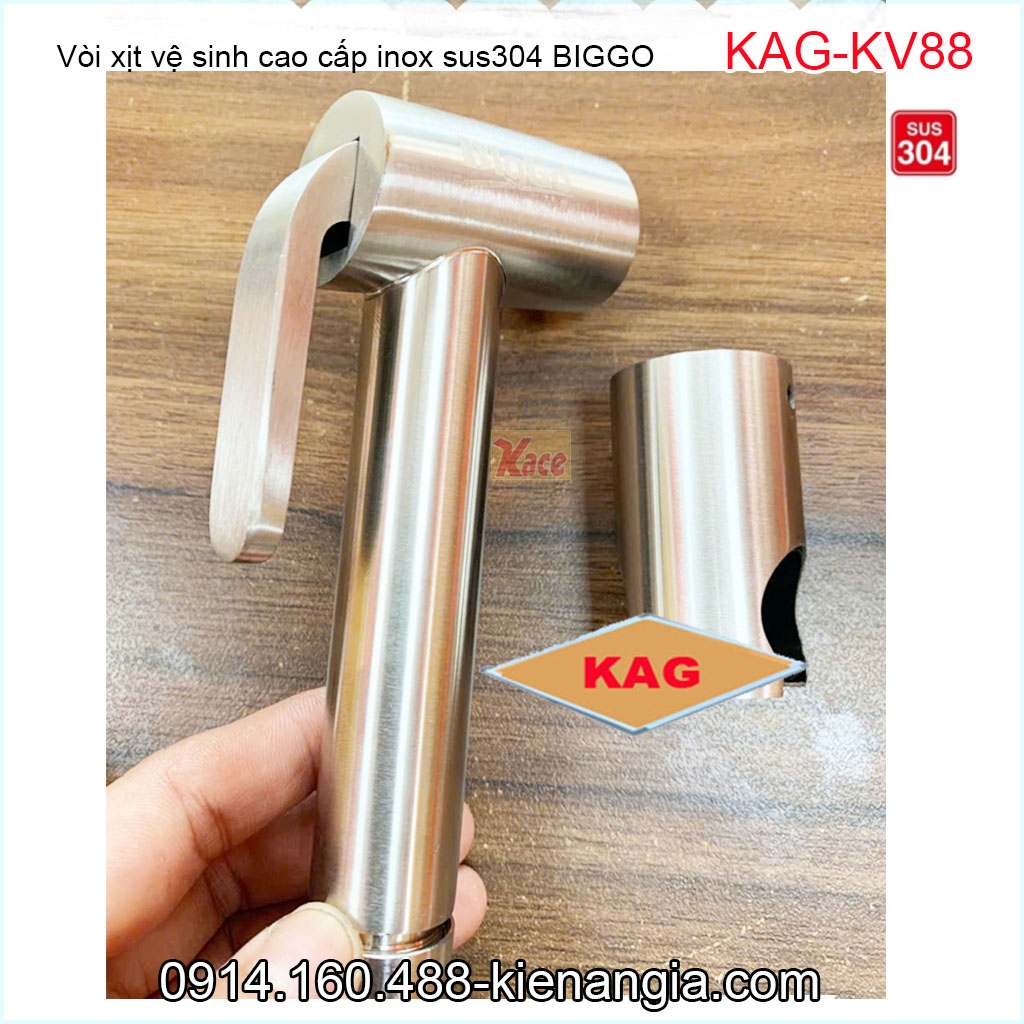 KAG-KV88-Vòi xịt vệ sinh inox sus304 BIGGO-KAG-KV88