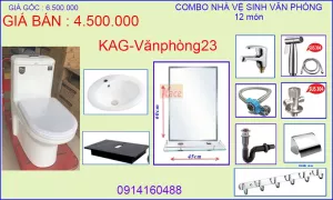 Combo phòng tắm văn phòng, quán ăn, nhà hàng KAG-Vanphong23