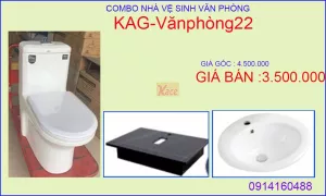 Combo phòng tắm văn phòng, quán ăn, nhà hàng  KAG-Vanphong22