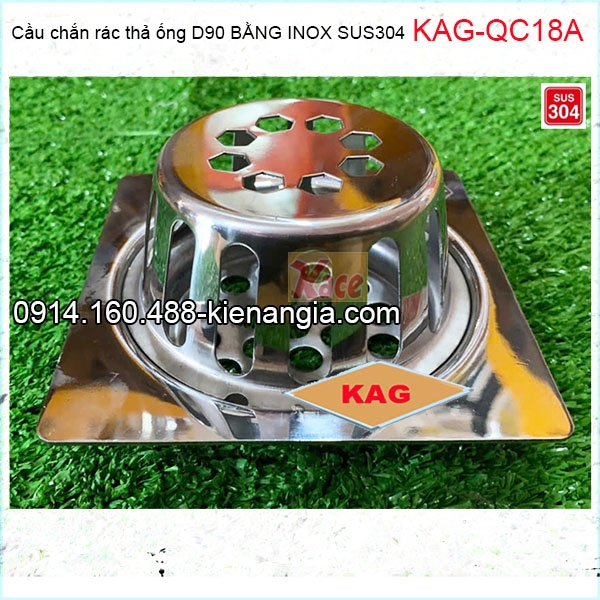 KAG-QC18-Cầu chắn rác thả ống D90 bằng Inox sus304-KAG-QC18A-1 copy