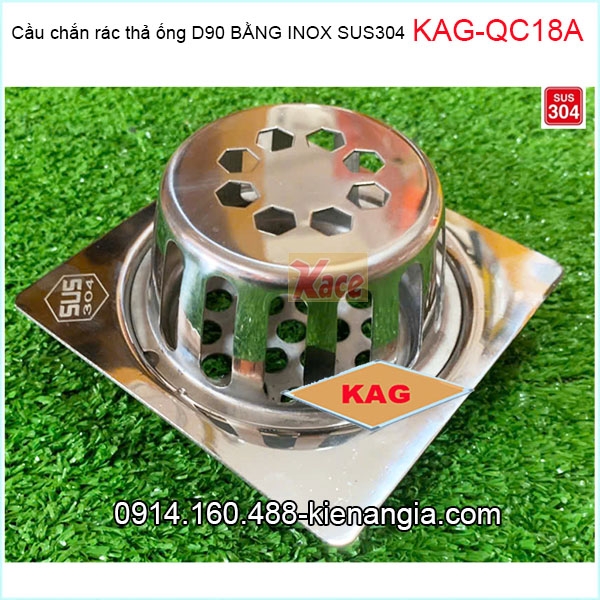 KAG-QC18-Cầu chắn rác thả ống D90 bằng Inox sus304-KAG-QC18A-5 copy