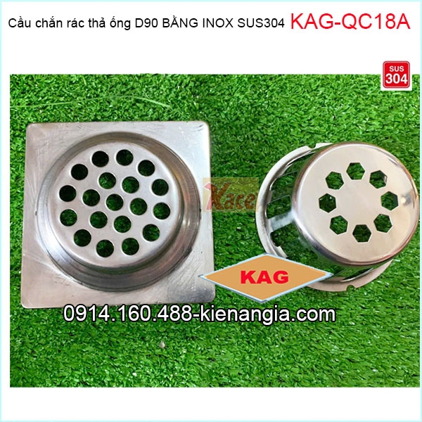 KAG-QC18-Cầu chắn rác thả ống D90 bằng Inox sus304-KAG-QC18A-6 copy