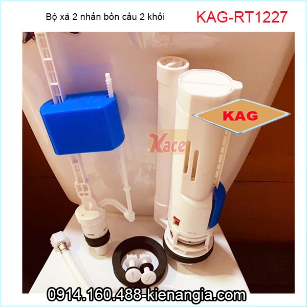 Bộ xả 2 nhấn phổ thông bồn cầu 2 khối KAG-RT1227