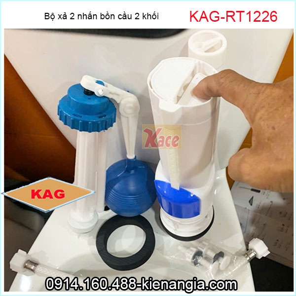 Bộ xả 2 nhấn phổ thông bồn cầu 2 khối KAG-RT1226