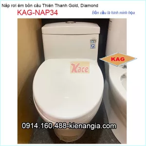 Bệ ngồi rơi êm bồn cầu KAG-NAP34