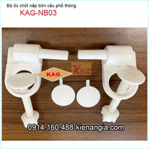 Ốc và chốt nắp bồn cầu phổ thông KAG-NB03
