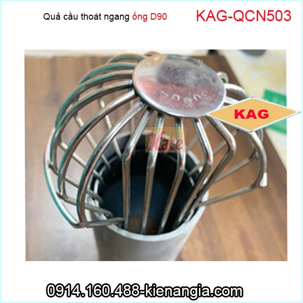 Quả cầu lưới thoát ngang ống D90 KAG-QCN503