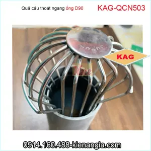 Quả cầu lưới thoát ngang ống D90 KAG-QCN503
