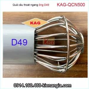 Quả cầu lưới thoát ngang ống D49 KAG-QCN500