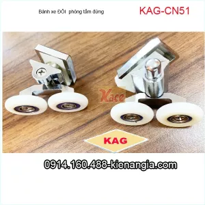 Bánh xe đôi cửa lùa bồn tắm kiếng đứng KAG-CN51 ( 4 bánh- 2 cặp