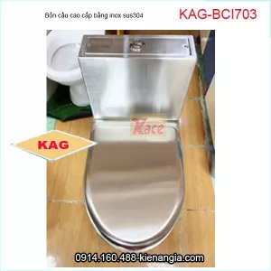 Bồn cầu bằng INOX 304 KAG-BCI703