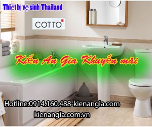 BỒN CẦU 2 KHỐI COTTO KHUYẾN MÃI