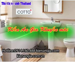 BỒN CẦU 2 KHỐI COTTO KHUYẾN MÃI