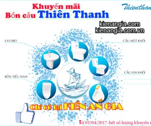KHUYẾN MÃI BỒN CẦU THIÊN THANH TẶNG LAVABO