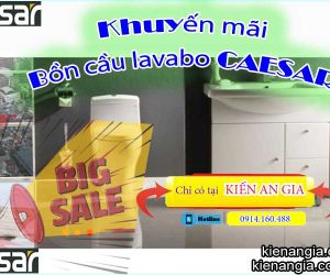 CAESAR KHUYẾN MÃI BỒN CẦU LAVABO SEN VÒI