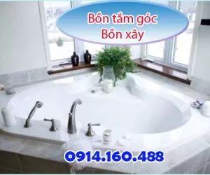BỒN TẮM GÓC BỒN XÂY VIỆT MỸ ACRYLIC