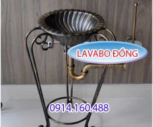 CHẬU LAVABO ĐỒNG ĐÚC GIẢ CỔ