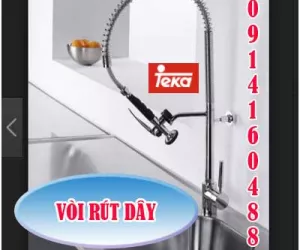 VÒI RỬA CHÉN RÚT DÂY TEKA