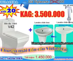 KHUYẾN MÃI BỒN CẦU LIỀN KHỐI VIGLACERA