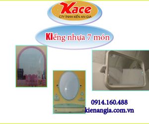 KIẾNG NHỰA 7 MÓN OVAL MÀU NGỌC,TRẮNG,BIỂN