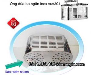 ỐNG ĐŨA 3 NGĂN,KỆ MUỖNG ĐŨA 3 NGĂN INOX304