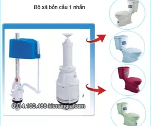 THAY THẾ BỘ XẢ 1 NHẤN BỒN CẦU BỊ CHẢY NƯỚC