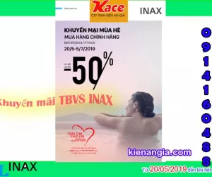 KHUYẾN MÃI THIẾT BỊ VỆ SINH-SEN VÒI INAX MÙA HÈ 2019