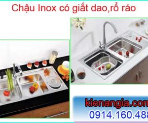 CHẬU RỬA CHÉN CÓ GIẮT DAO,HỘC RÁC