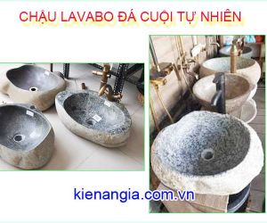 CHẬU LAVABO ĐÁ CUỘI TỰ NHIÊN CHO KHÁCH SẠN