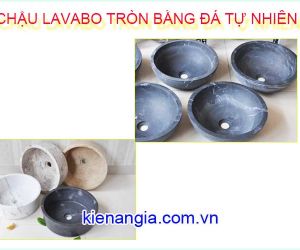 CHẬU TRÒN BẰNG ĐÁ TỰ NHIÊN ĐẶT BÀN MẪU MỚI 2019