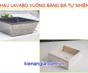 LAVABO VUÔNG ĐẶT BÀN BẰNG ĐÁ TỰ NHIÊN 2019