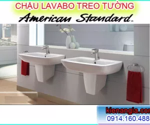 LAVABO CHÂN LỬNG,CHẬU RỬA MẶT CHÂN TREO AMERICAN STANDARD