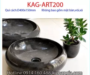 LAVABO MỸ THUẬT HÌNH TRÒN RESORT BẰNG ĐÁ TỰ NHIÊN