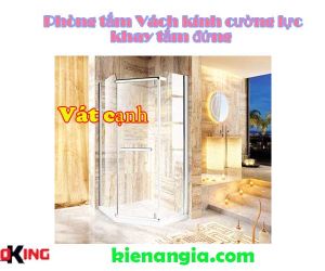 PHÒNG TẮM VÁCH KÍNH VÁT GÓC PHÒNG TẮM NHỎ