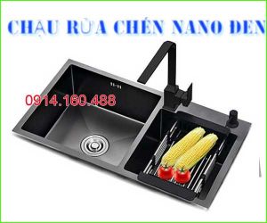 CHẬU RỬA CHÉN INOX304 NANO ĐEN