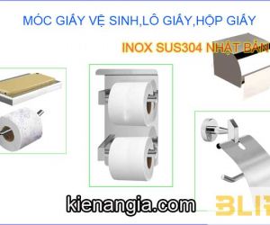 LÔ GIẤY,HỘP GIẤY,MÓC GIẤY VỆ SINH INOX NHẬT BẢN