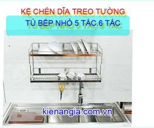 KHAY ÚP CHÉN BÁT INOX 304 TREO TƯỜNG 5 TẤC ,6 TẤC BẾP NHỎ