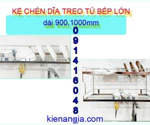 KỆ CHÉN DĨA 9 TẤC,1 MÉT BẾP GIA ĐÌNH BẰNG INOX SUS30