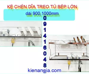 KỆ CHÉN DĨA 9 TẤC,1 MÉT BẾP GIA ĐÌNH BẰNG INOX SUS30